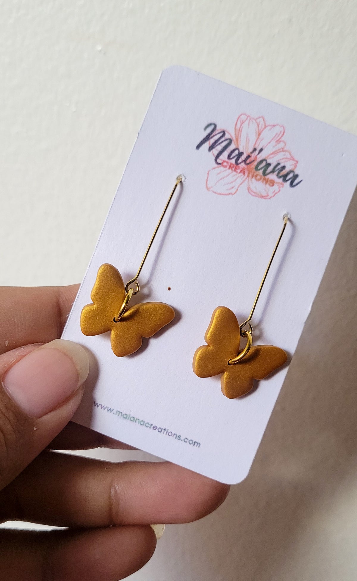 "Butterfly Silhouette" Dangle