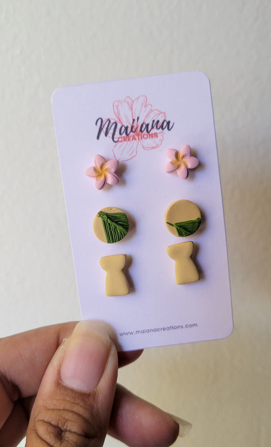 "Island Girl" Trio Stud Pack